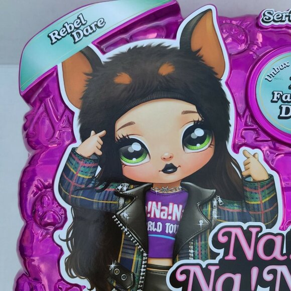 Na Na Na Surprise Teens Rebel Dare 11" Soft Fabric Fashion Doll Series 1 SEALED - Picture 3 of 4